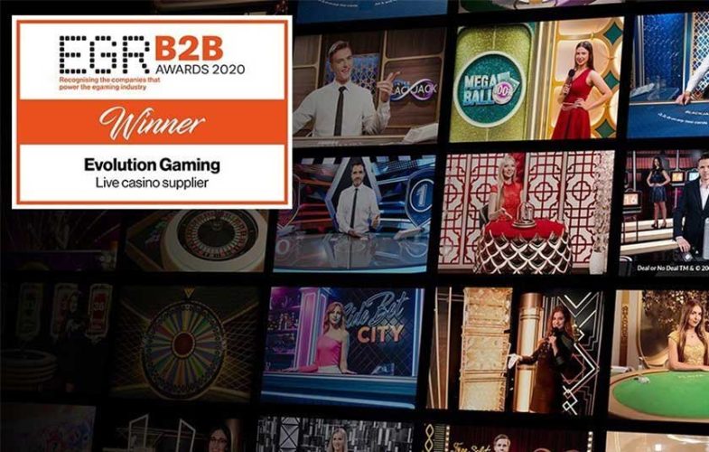 Evolution Gaming wins Award for Live Casino Supplier For The Year at The EGR B2B Awards